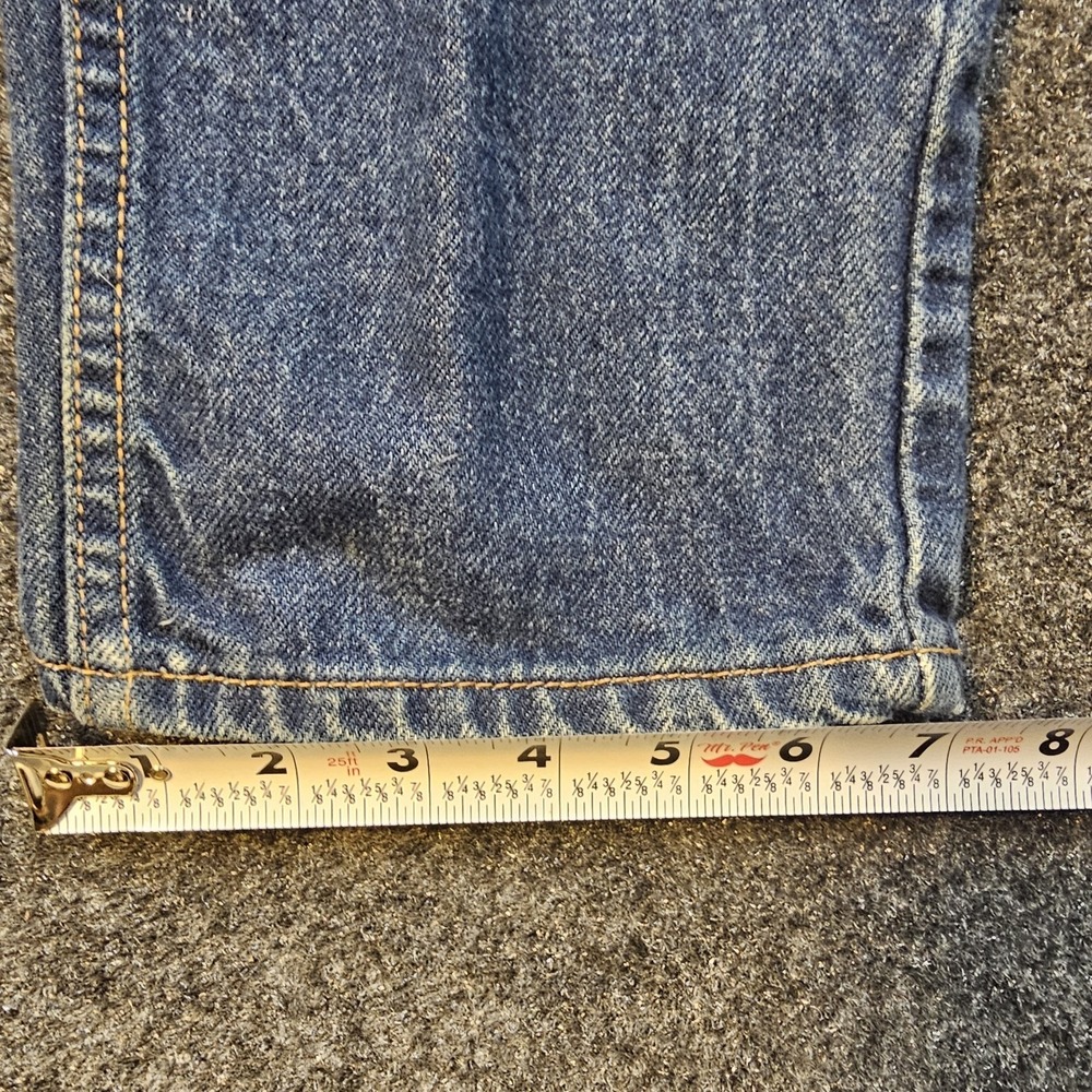 Vintage Levi's 505 Orange Tab USA Mens 33x34 Distressed Straight Leg Jeans - Picture 7 of 12